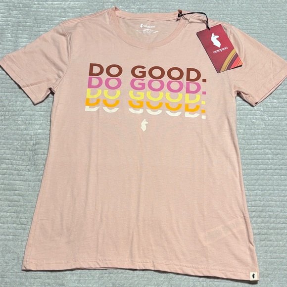 cotopaxi Tops - NWT Cotopaxi Women's Tee in Soft Pink with Graphic Design
